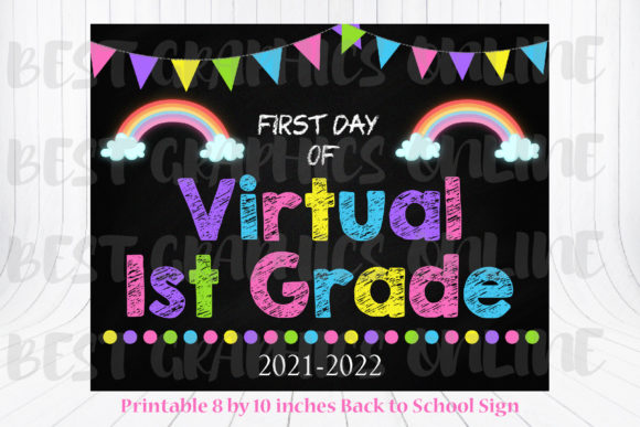 8x10 Back to School 1st Grade Sign for First Day Photos