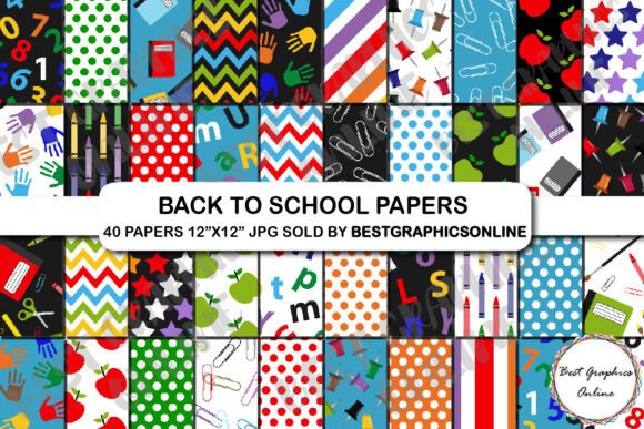 Back to School Background Digital Papers: A Practical Resource for Creative Professionals