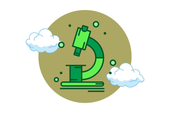 Back to School Icon Element Circle Cloud