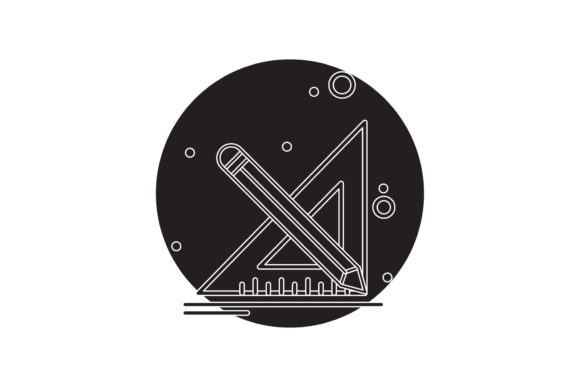 Back to School White Line Style Vector Icons for Modern Design