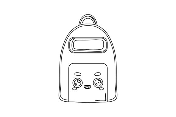 Creative Possibilities with Back to School Kawaii Cute Bags Outline Digital Files