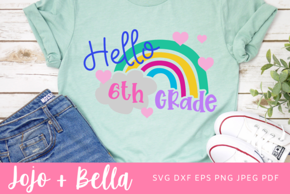 Hello 6th Grade SVG: A Versatile Back-to-School Design for DIY Crafters