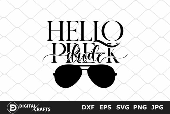 Hello Pre-k Dude Back to School SVG – A Versatile Digital Asset for Crafters, Educators, and Small Businesses
