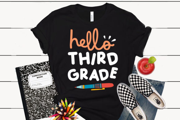 Hello Third Grade Back to School T Shirt: Evaluating the Versatility of a Digital Design Bundle
