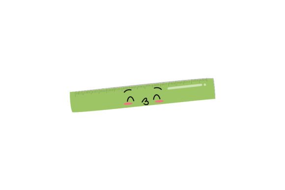 Kawaii Ruler Back to School Design Overview