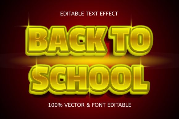 Red and Gold Back to School Graphics
