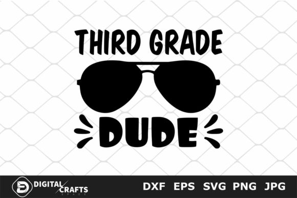 Third Grade Dude Back to School SVG: Ready for the Big Year